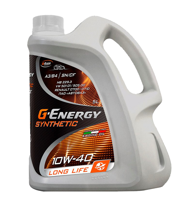 Моторное масло G-Energy Synthetic Long Life 10W40, 5л